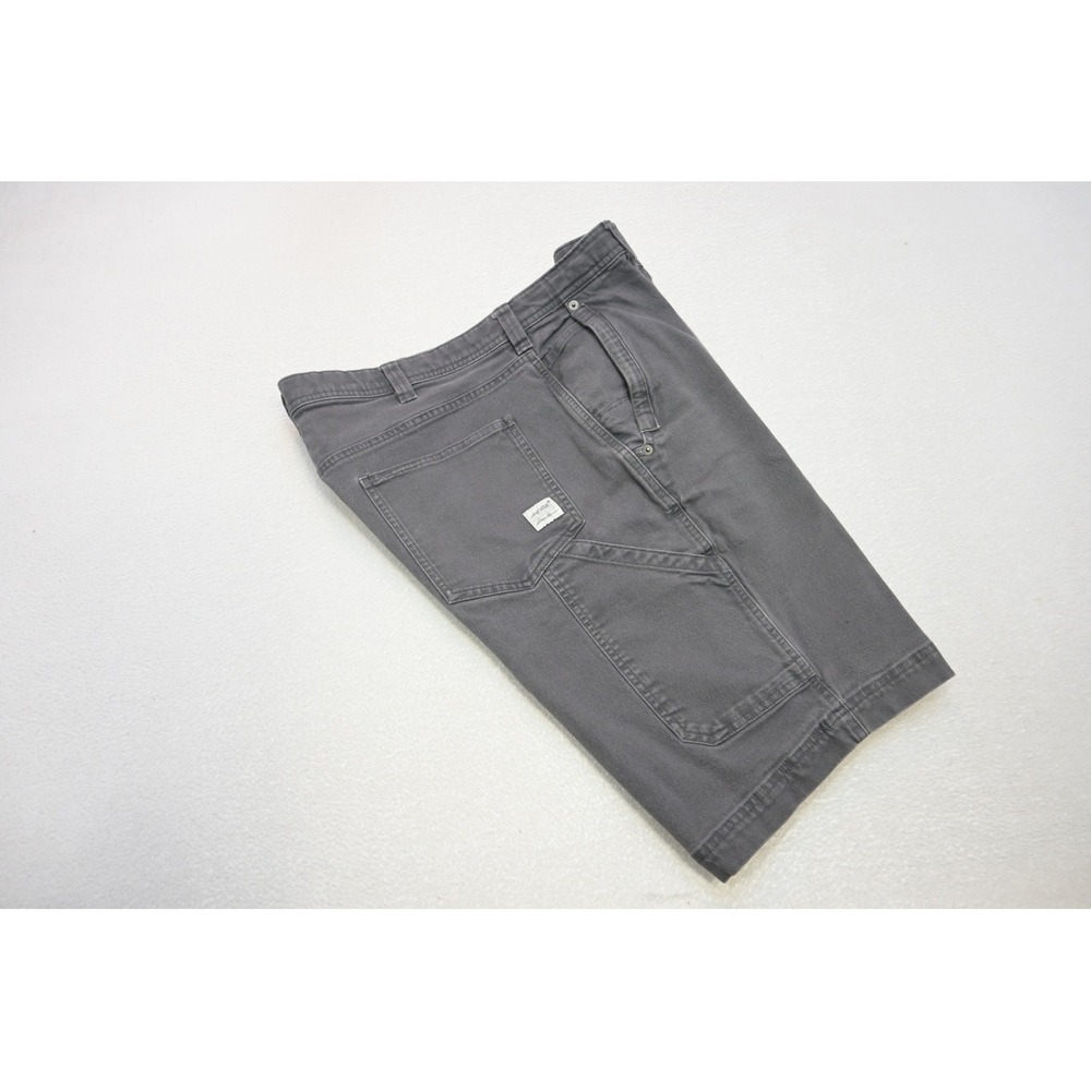 Eddie Bauer Carpenter Shorts Mens 36 Gray Classic Fit Utility Canvas Excellent